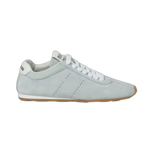 Miu Miu Logo-Printed Lace-Up Sneakers