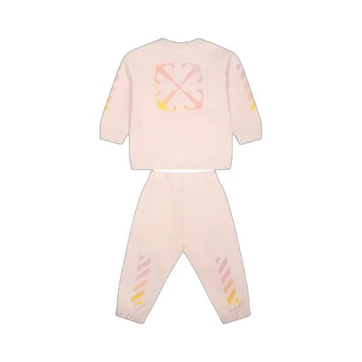 Off-White Kids Diag Stripe Printed Crewneck Tracksuit