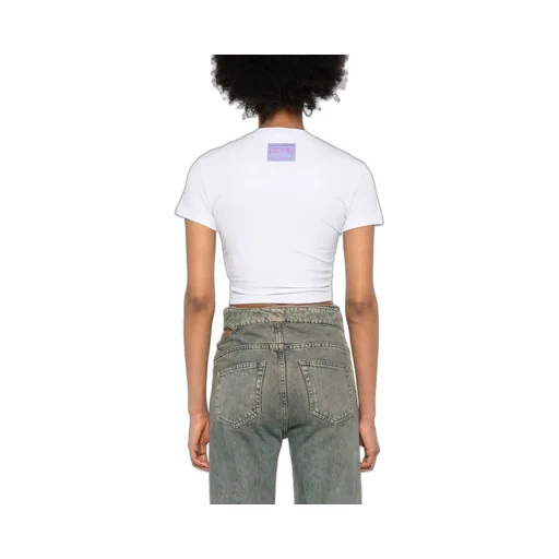 Logo-Print Cropped T-Shirt