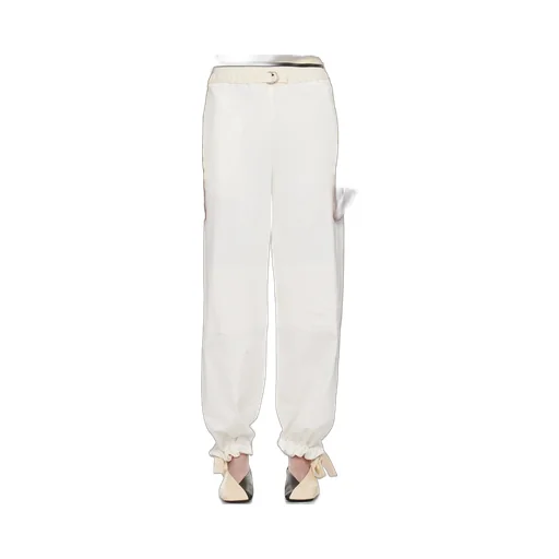 Belted Cotton Trousers