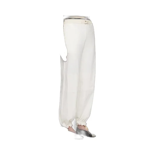 Belted Cotton Trousers