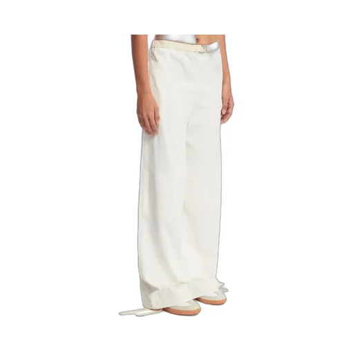 Belted Cotton Trousers