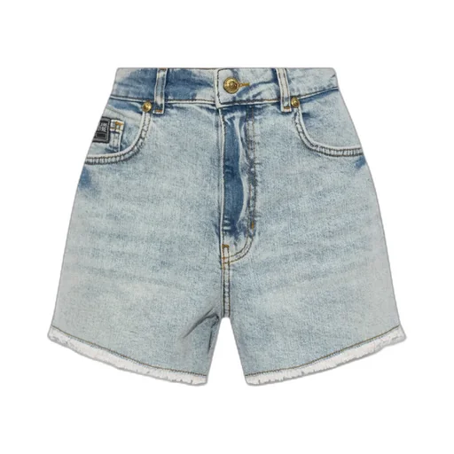 High-Rise Denim Shorts