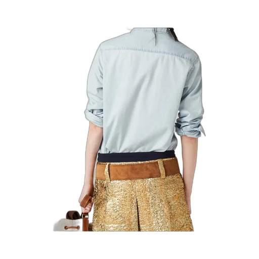 Miu Miu Logo-Appliqué Button-Up Shirt