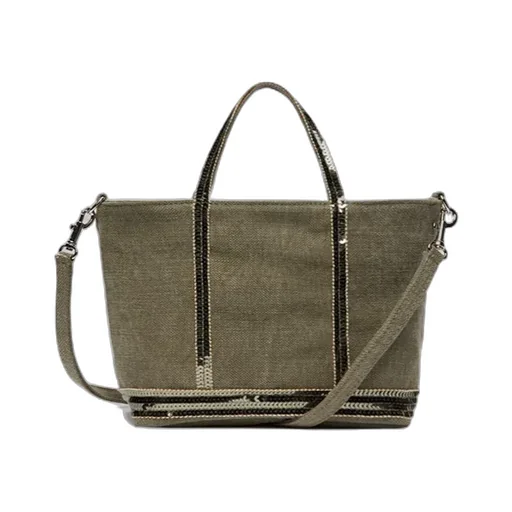 Sequin-Trimmed Tote Bag