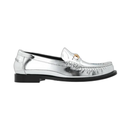 Versace Medusa Metallic Slip-On Loafers