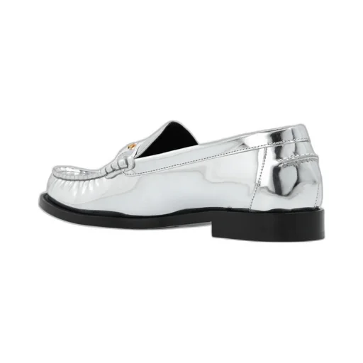 Versace Medusa Metallic Slip-On Loafers