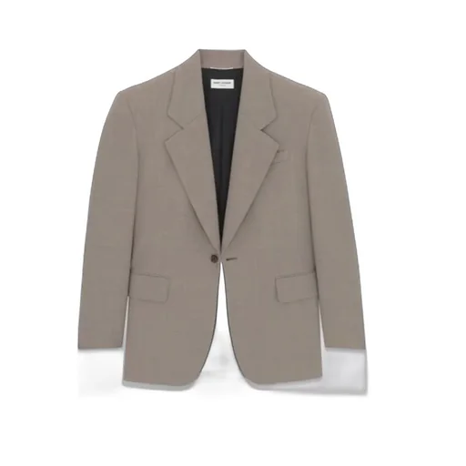 Saint Laurent Single-Breasted Oversized Blazer