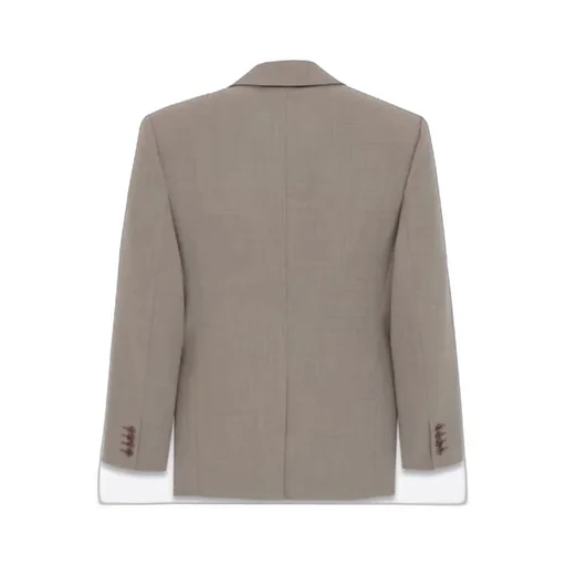 Saint Laurent Single-Breasted Oversized Blazer