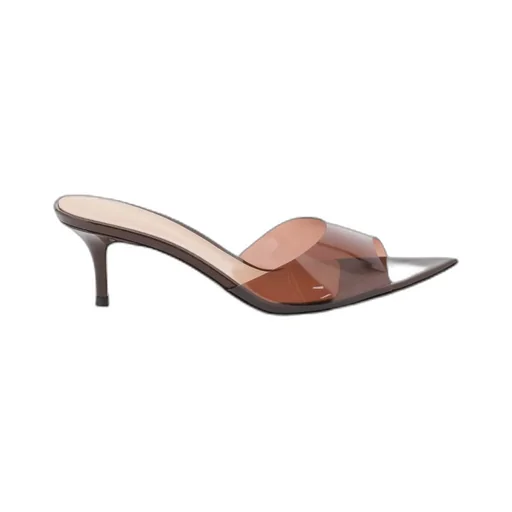 Gianvito Rossi Elle Pointed-Toe Mules