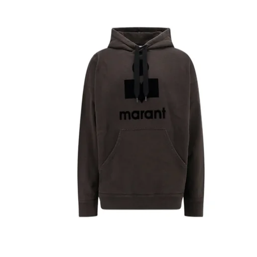 Miley Flocked-Logo Hoodie