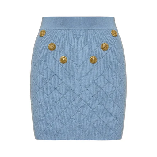 Pattern-Jacquard Miniskirt