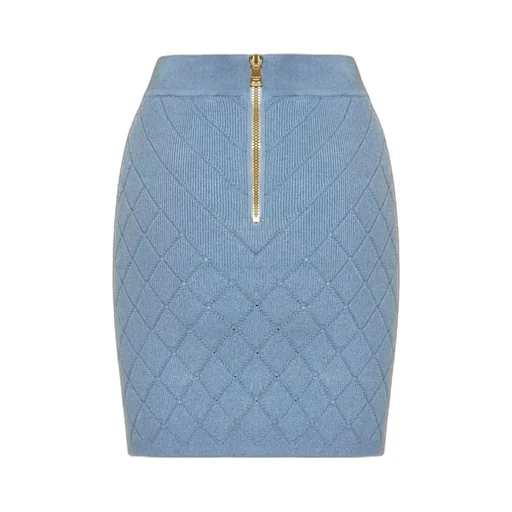 Pattern-Jacquard Miniskirt