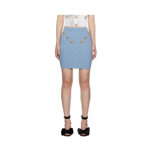 Pattern-Jacquard Miniskirt