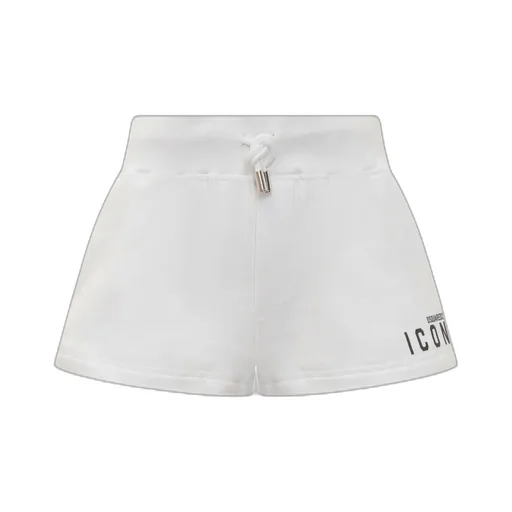 Dsquared2 Icon Logo Printed Drawstring Shorts