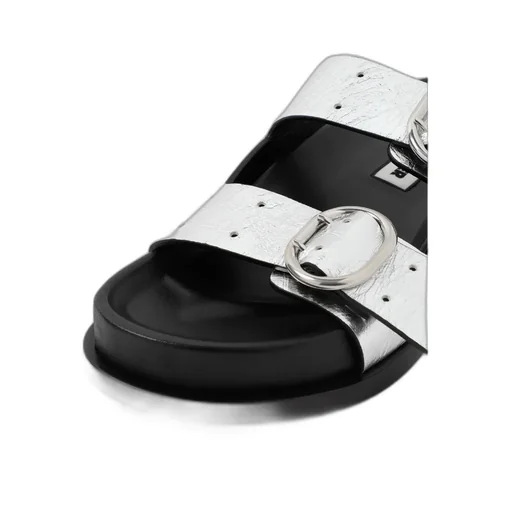 Jil Sander Double Buckled Slip-On Sandals