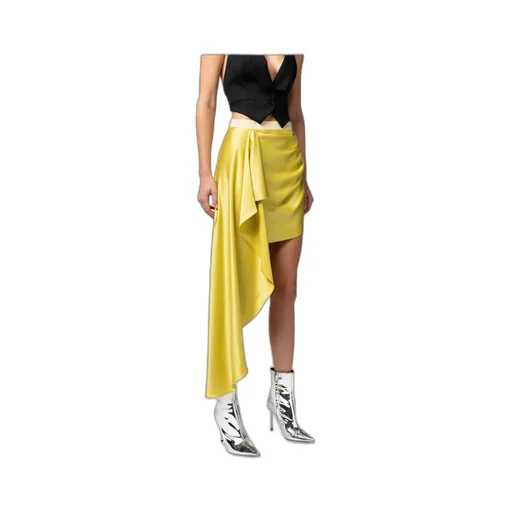 Elisabetta Franchi Draped Crepe Mini Skirt
