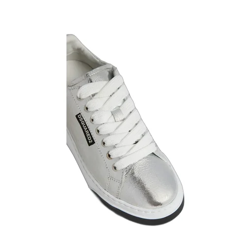 Dsquared2 Round-Toe Metallic Lace-Up Sneakers