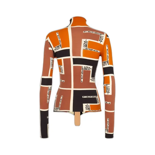 Fendi High-Neck Printed Jumper