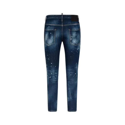 Dsquared2 Paint Splatter Distressed Skinny-Cut Jeans
