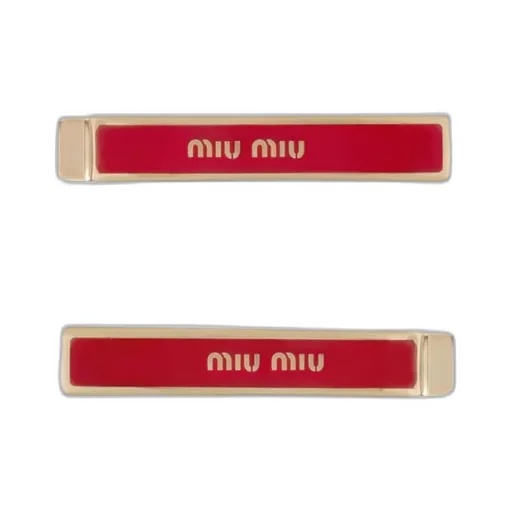 Enameled Metal Hair Clips