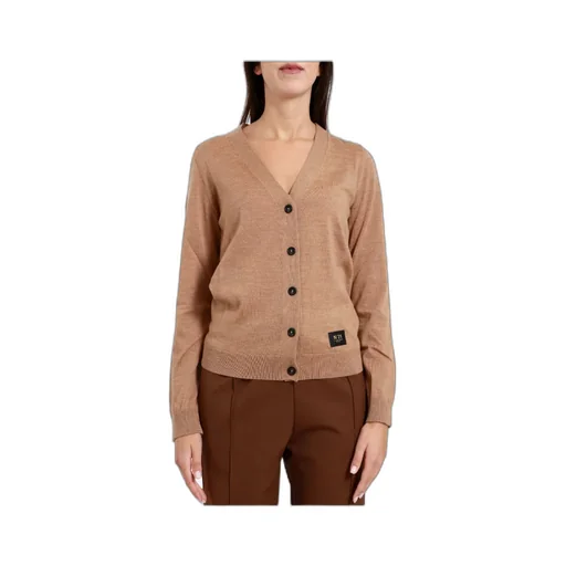 Long-Sleeved Knitted Cardigan