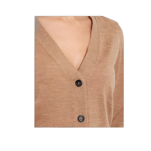 Long-Sleeved Knitted Cardigan