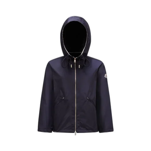 Moncler Cassiope Logo Patch Zip-Up Jacket