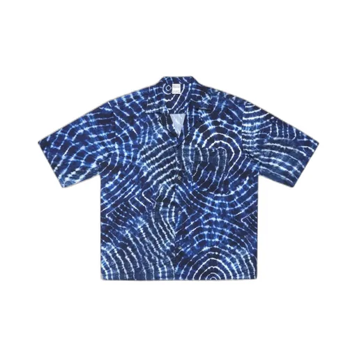Marcelo Burlon County Of Milan Soundwaves Print Short-Sleeved Shirt