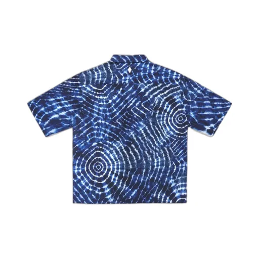 Marcelo Burlon County Of Milan Soundwaves Print Short-Sleeved Shirt