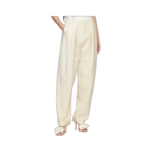 Magda Burtym Pleated Straight-Leg Trousers