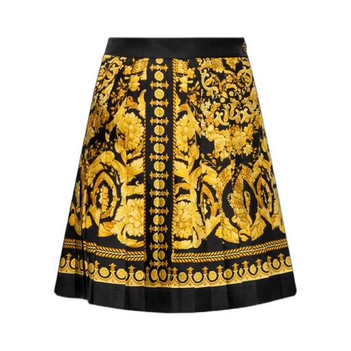 Versace Pattern-Printed Pleated Skirt