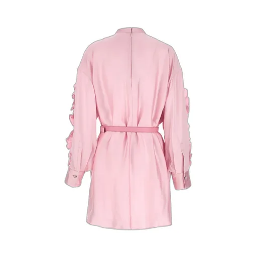 Jil Sander Ruffled Belted Mini Dress