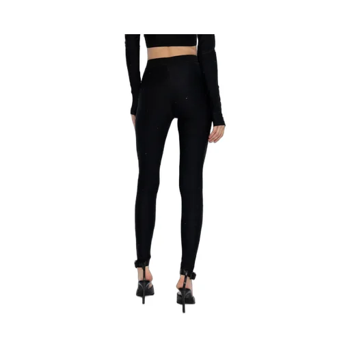Versace Jeans Couture Rhinestone Embellished Leggings