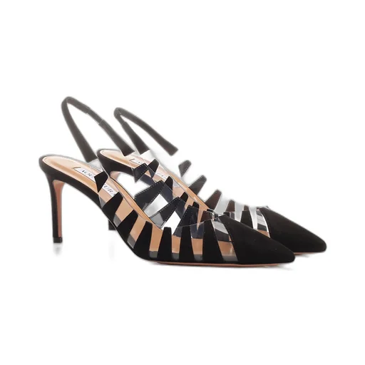 Aquazzura Pointed-Toe Slingback Pumps