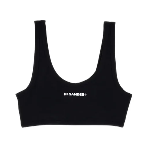Jil Sander+ Logo-Printed Scoop Neck Bikini Top
