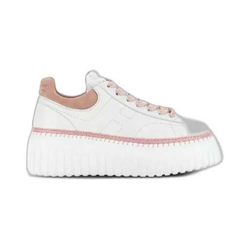 Hogan H-Stripes Platform Lace-Up Sneakers