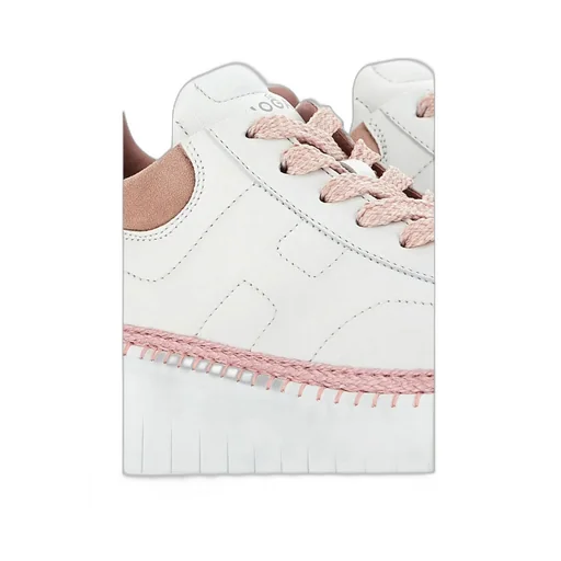 Hogan H-Stripes Platform Lace-Up Sneakers