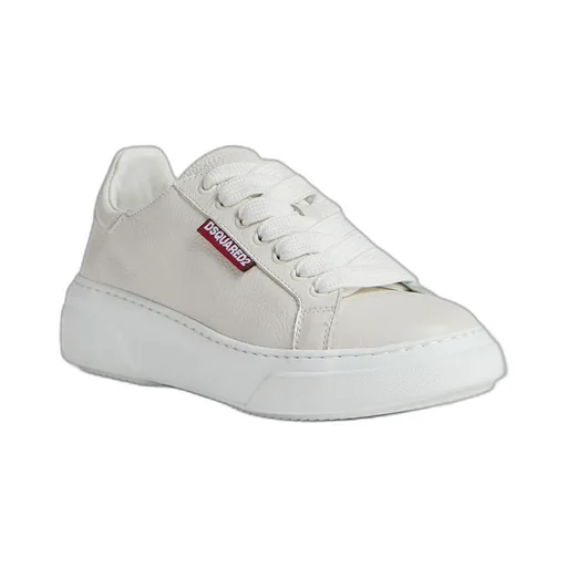 Dsquared2 Logo-Embossed Round-Toe Lace-Up Sneakers