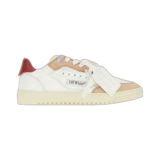 Off-White 5.0 Round Toe Lace-Up Sneakers