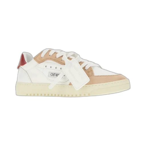 Off-White 5.0 Round Toe Lace-Up Sneakers
