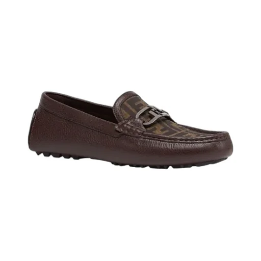 Fendi Logo Detailed Slip-On Loafers