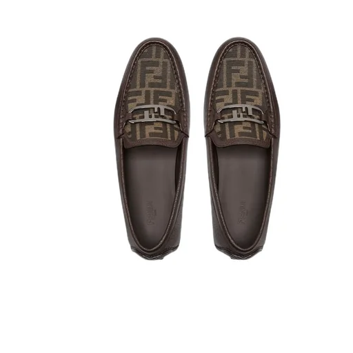Fendi Logo Detailed Slip-On Loafers