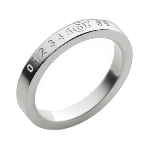 Mm6 Maison Margiela Numeric Engraved Ring