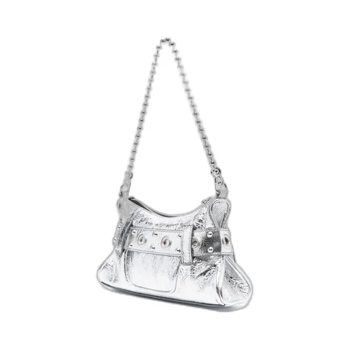Dsquared2 Gothic Logo-Plaque Zipped Clutch Bag