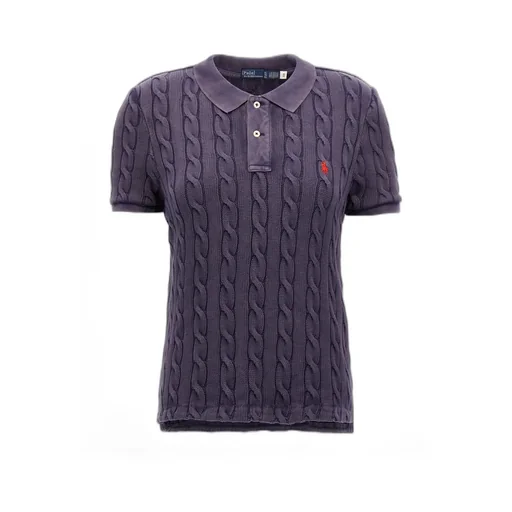 Polo Ralph Lauren Polo-Pony Embroidered Knitted Polo Top