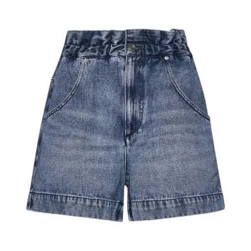 Isabel Marant Titea High Waist Denim Shorts