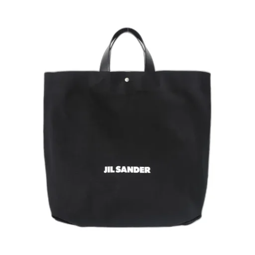 Jil Sander Logo-Printed Top Handle Bag