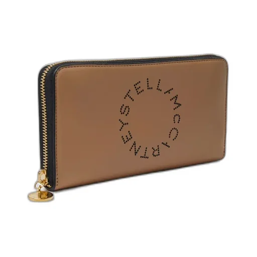 Stella Mccartney Logo Perforated Zipped Wallet