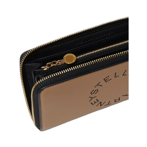 Stella Mccartney Logo Perforated Zipped Wallet